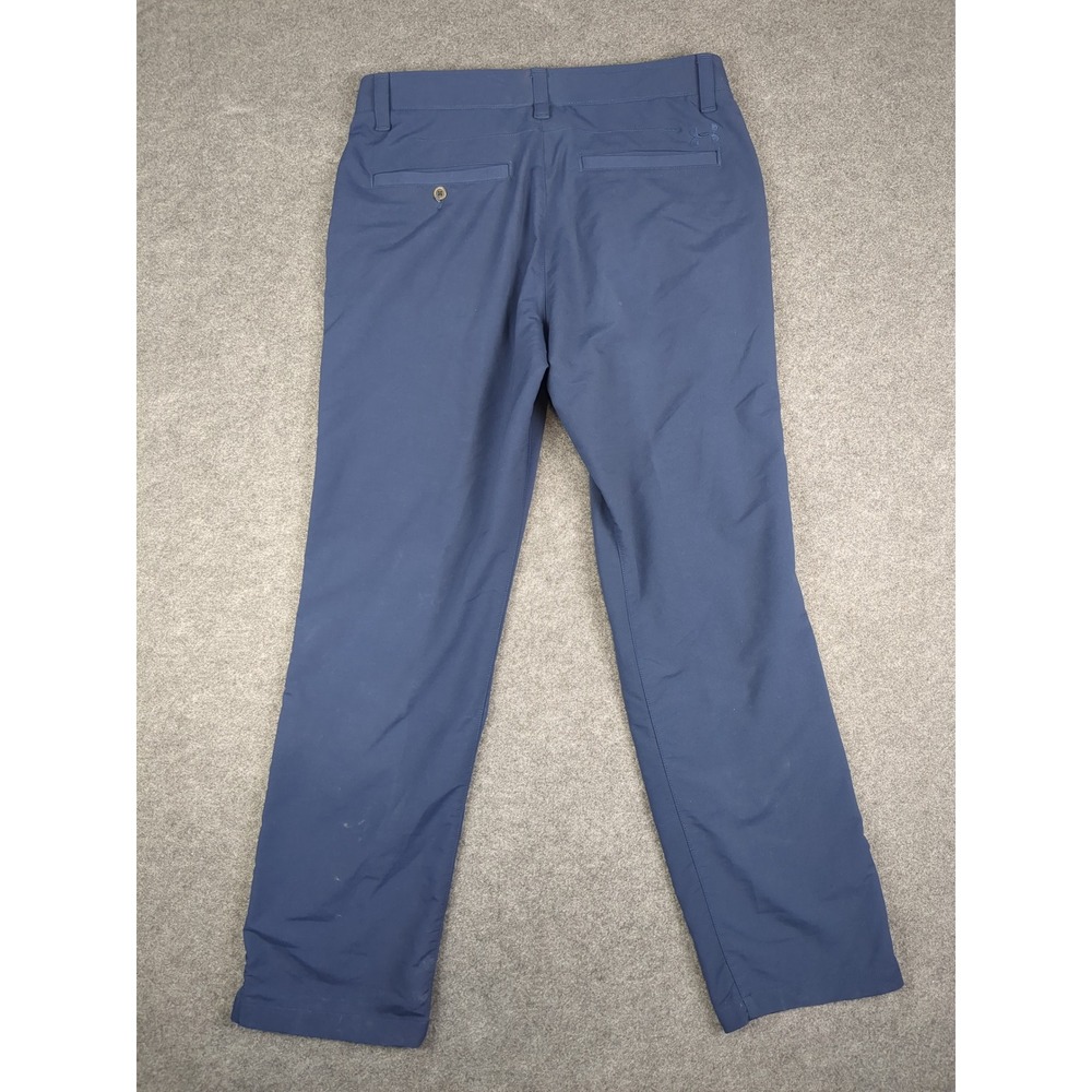 Under Armour Mens Pants 36/32 Blue Golf Performance Loose Fit Casual - Picture 5 of 11